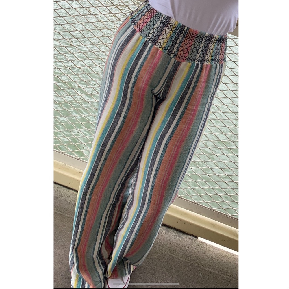 Long striped pants